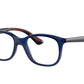 Ray-Ban Junior Vista RY1604 Square Eyeglasses  3865-TRASPARENT BLU 46-16-130 - Color Map blue