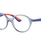 Ray-Ban Junior Vista RY1606 Round Eyeglasses  3860-TRASPARENT LIGHT BLU 46-17-130 - Color Map light blue