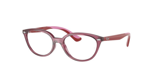 Ray-Ban Junior Vista RY1612 Cat Eye Eyeglasses  3777-TRANSPARENT PINK 48-15-130 - Color Map pink
