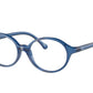 Ray-Ban Junior Vista RY1901F Pillow Eyeglasses  3834-TRANSPARENT BLUE 48-14-125 - Color Map blue