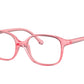 Ray-Ban Junior Vista RY1903 Square Eyeglasses  3835-TRANSPARENT FUCHSIA 48-15-125 - Color Map purple/reddish