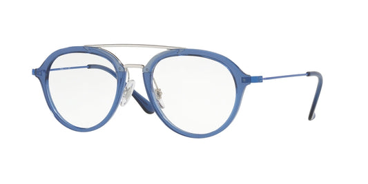 Ray-Ban Junior Vista RY9065V Square Eyeglasses  3743-TRANSPARENT BLUE 46-18-130 - Color Map blue