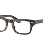 Ray-Ban Junior Vista JUNIOR BURBANK RY9083V Rectangle Eyeglasses  3887-HAVANA 43-19-130 - Color Map havana