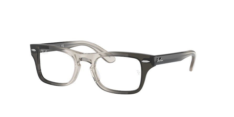 Ray-Ban Junior Vista JUNIOR BURBANK RY9083V Rectangle Eyeglasses  3889-TRANSPARENT GREY 43-19-130 - Color Map grey