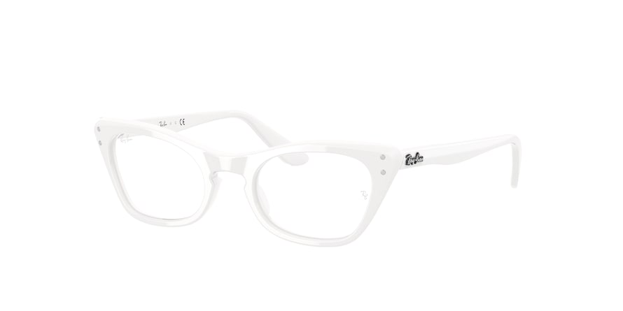 Ray-Ban Junior Vista MISS BURBANK RY9099V Cat Eye Eyeglasses  3890-WHITE 43-18-130 - Color Map white