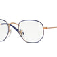 Ray-Ban Junior Vista JUNIOR HEXAGONAL RY9541V Square Eyeglasses  4063-BLUE ON COPPER 44-19-130 - Color Map blue