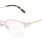 Tiffany TF1133 Oval Eyeglasses  6125-MATTE PINK 53-17-140 - Color Map pink