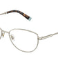 Tiffany TF1139 Butterfly Eyeglasses  6021-PALE GOLD 55-16-140 - Color Map gold