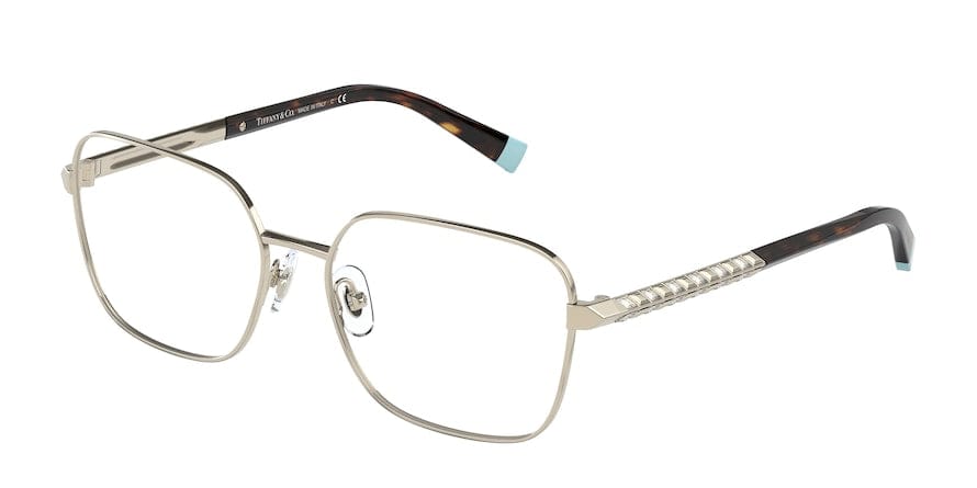 Tiffany TF1140B Rectangle Eyeglasses  6021-PALE GOLD 55-16-140 - Color Map gold