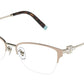 Tiffany TF1141 Cat Eye Eyeglasses  6150-NUDE ON PALE GOLD 54-16-140 - Color Map honey