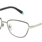 Tiffany TF1142 Cat Eye Eyeglasses  6164-BLACK ON PALE GOLD 56-16-145 - Color Map black