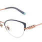 Tiffany TF1145B Cat Eye Eyeglasses  6173-BLUE ON RUBEDO 54-16-140 - Color Map blue