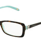 Tiffany TF2091B Rectangle Eyeglasses  8134-HAVANA ON TIFFANY BLUE 53-16-140 - Color Map havana