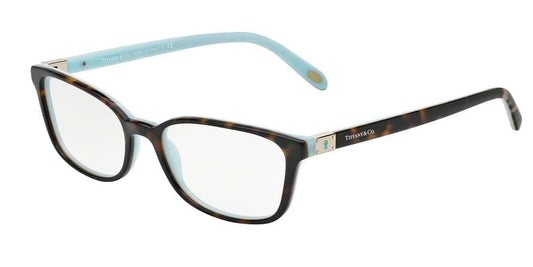 Tiffany TF2094 Square Eyeglasses  8134-HAVANA/BLUE 52-17-140 - Color Map havana