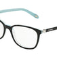Tiffany TF2109HB Square Eyeglasses  8193-BLACK ON TIFFANY BLUE STRIPED 53-17-140 - Color Map black