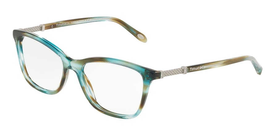 Tiffany TF2116B Square Eyeglasses  8124-OCEAN TURQUOISE 53-16-140 - Color Map green