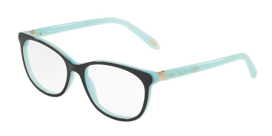 Tiffany TF2135 Pillow Eyeglasses  8163-BLACK/SHOT/BLUE 52-16-140 - Color Map black