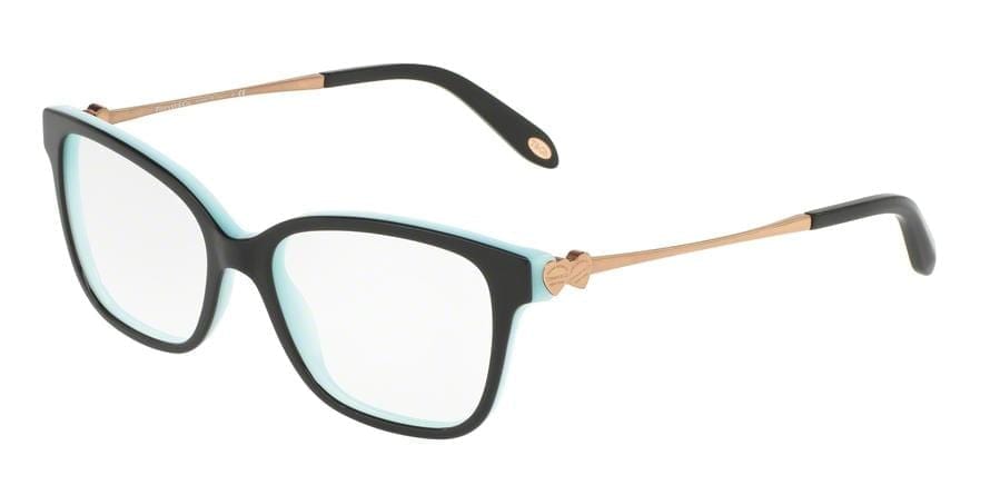 Tiffany TF2141 Square Eyeglasses  8055-BLACK/BLUE 50-16-140 - Color Map black