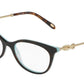 Tiffany TF2142B Oval Eyeglasses  8217-HAVANA/STRIPED BLUE 51-16-140 - Color Map havana