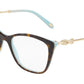 Tiffany TF2160B Square Eyeglasses  8134-HAVANA ON TIFFANY BLUE 54-17-140 - Color Map havana