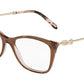 Tiffany TF2160B Square Eyeglasses  8255-BROWN ON PINK GREY 54-17-140 - Color Map brown