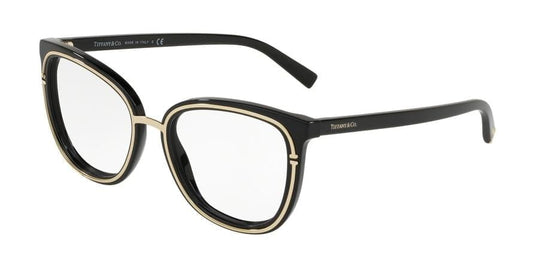 Tiffany TF2165 Square Eyeglasses  8001-BLACK 52-18-140 - Color Map black