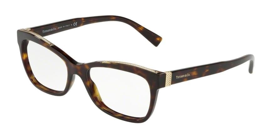 Tiffany TF2167F Rectangle Eyeglasses  8015-DARK HAVANA 54-17-140 - Color Map havana