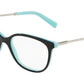 Tiffany TF2168F Square Eyeglasses  8055-BLACK/BLUE 54-17-140 - Color Map black