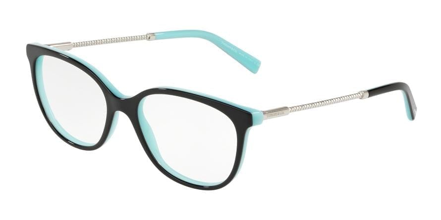 Tiffany TF2168F Square Eyeglasses  8055-BLACK/BLUE 54-17-140 - Color Map black