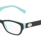 Tiffany TF2172F Rectangle Eyeglasses  8291-BLACK ON TIFFANY BLUE 52-16-140 - Color Map black