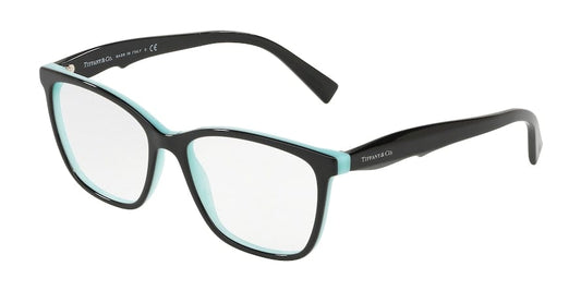 Tiffany TF2175 Square Eyeglasses  8055-BLACK ON TIFFANY BLUE 54-16-140 - Color Map black