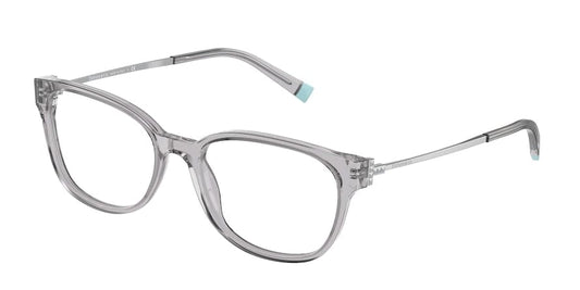 Tiffany TF2177 Square Eyeglasses  8270-GREY TRANSPARENT 54-17-140 - Color Map grey