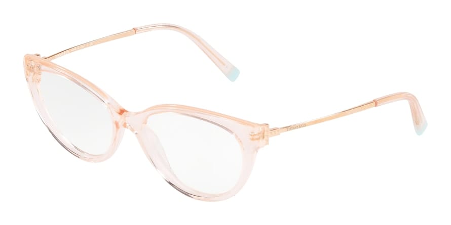 Tiffany TF2183 Cat Eye Eyeglasses  8278-CRYSTAL ROSE 52-16-140 - Color Map pink