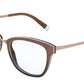 Tiffany TF2186F Square Eyeglasses  8277-BROWN GRAD TRANSP BROWN 52-18-140 - Color Map brown