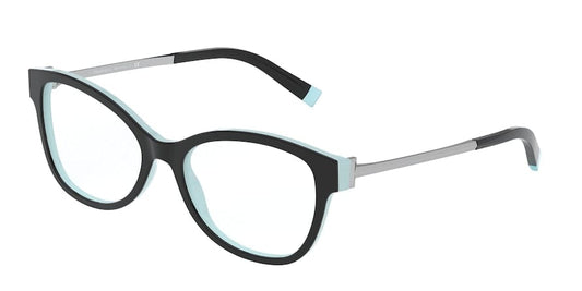 Tiffany TF2190F Butterfly Eyeglasses  8055-BLACK ON TIFFANY BLUE 54-17-140 - Color Map black