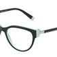Tiffany TF2196 Cat Eye Eyeglasses  8055-BLACK ON TIFFANY BLUE 54-16-140 - Color Map black