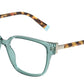 Tiffany TF2197 Square Eyeglasses  8312-TRANSPARENT EMERALD GREEN 54-15-140 - Color Map green