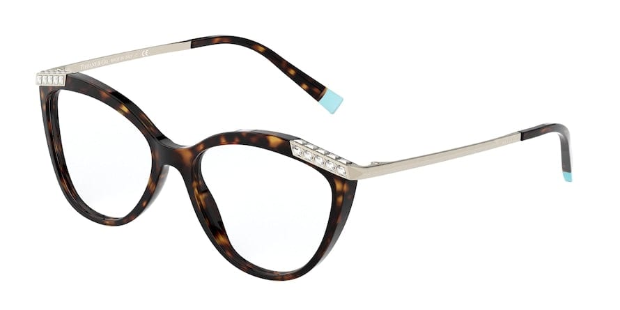 Tiffany TF2198B Cat Eye Eyeglasses  8015-HAVANA 53-16-140 - Color Map havana
