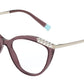 Tiffany TF2198B Cat Eye Eyeglasses  8314-TRANSPARENT PINK BROWN 53-16-140 - Color Map brown