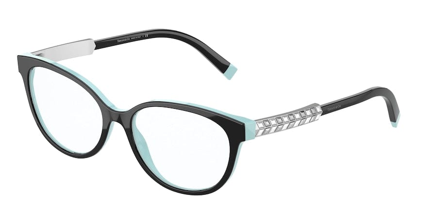 Tiffany TF2203BF Butterfly Eyeglasses  8055-BLACK ON TIFFANY BLUE 54-16-140 - Color Map black
