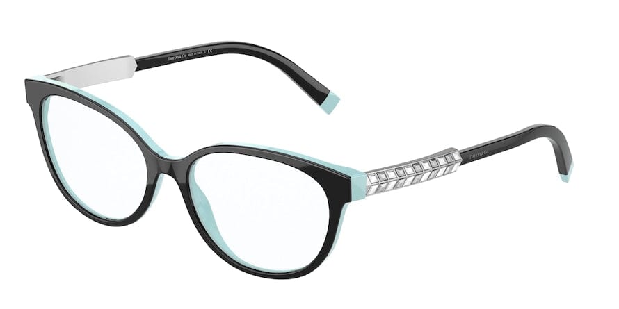 Tiffany TF2203B Butterfly Eyeglasses  8055-BLACK ON TIFFANY BLUE 54-16-140 - Color Map black