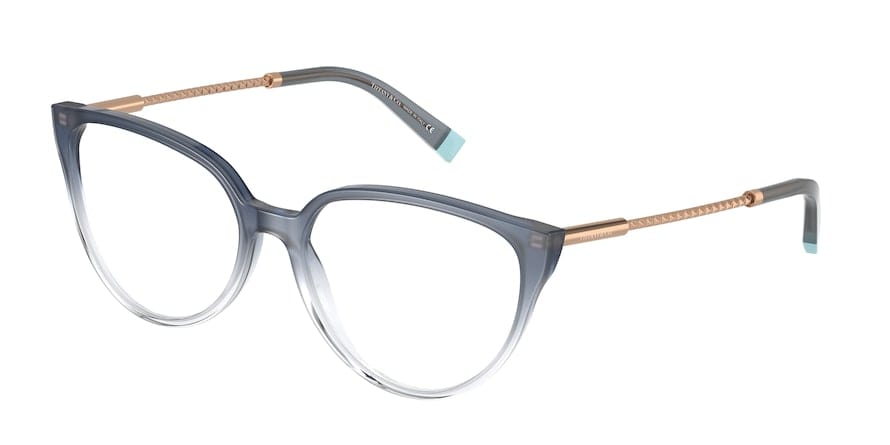 Tiffany TF2206 Cat Eye Eyeglasses  8298-GREY BLUE GRADIENT 53-16-140 - Color Map blue