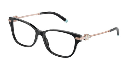 Tiffany TF2207 Rectangle Eyeglasses  8339-BLACK 54-15-140 - Color Map black