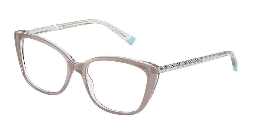 Tiffany TF2208B Cat Eye Eyeglasses  8335-SATIN CHAMPAGNE GRADIENT 54-16-140 - Color Map grey