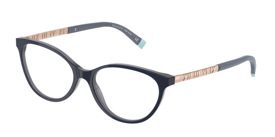 Tiffany TF2212F Cat Eye Eyeglasses  8283-OPAL BLUE GREY 52-16-140 - Color Map blue
