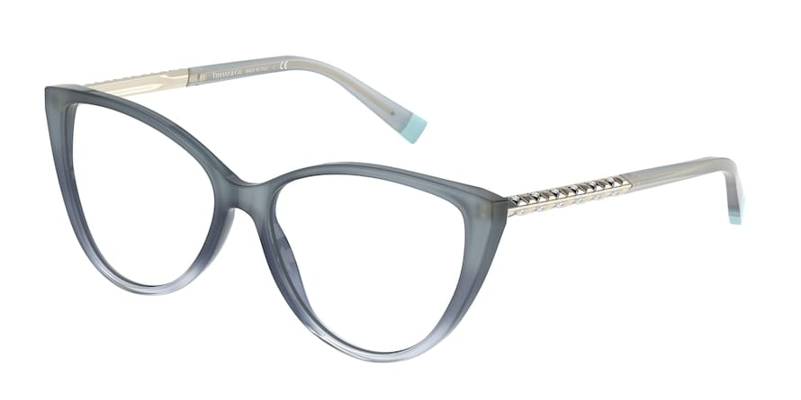 Tiffany TF2214B Cat Eye Eyeglasses  8298-GREY BLUE GRADIENT 55-15-140 - Color Map blue