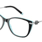 Tiffany TF2216 Butterfly Eyeglasses  8055-BLACK ON TIFFANY BLUE 54-16-140 - Color Map black