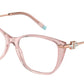 Tiffany TF2216 Butterfly Eyeglasses  8332-PEACH TRANSPARENT 54-16-140 - Color Map honey