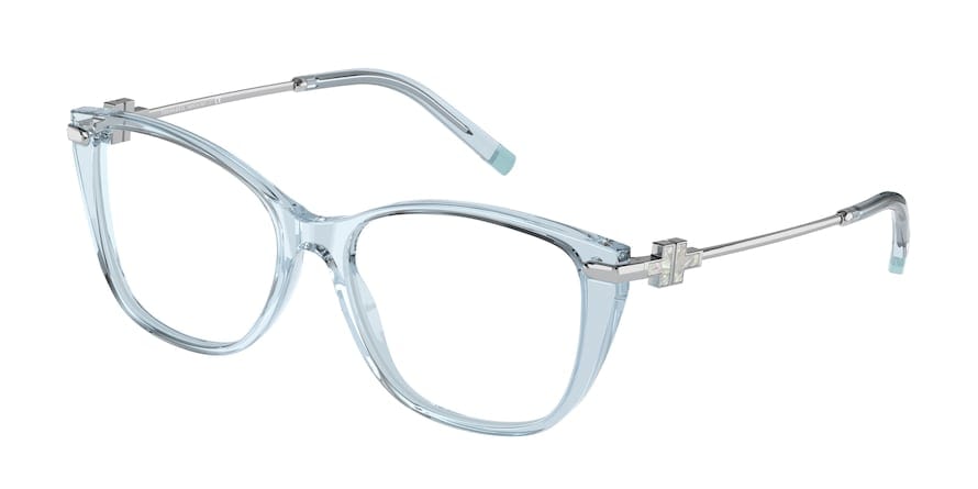 Tiffany TF2216 Butterfly Eyeglasses  8333-LIGHT BLUE TRANSPARENT 54-16-140 - Color Map blue