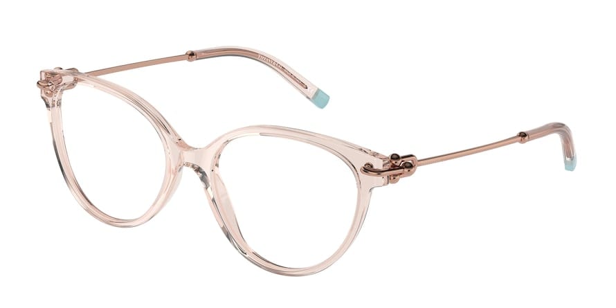 Tiffany TF2217 Cat Eye Eyeglasses  8278-CRYSTAL NUDE 53-17-140 - Color Map pink